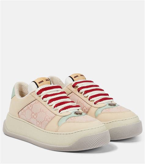 Gucci: Brown Screener GG Sneakers 